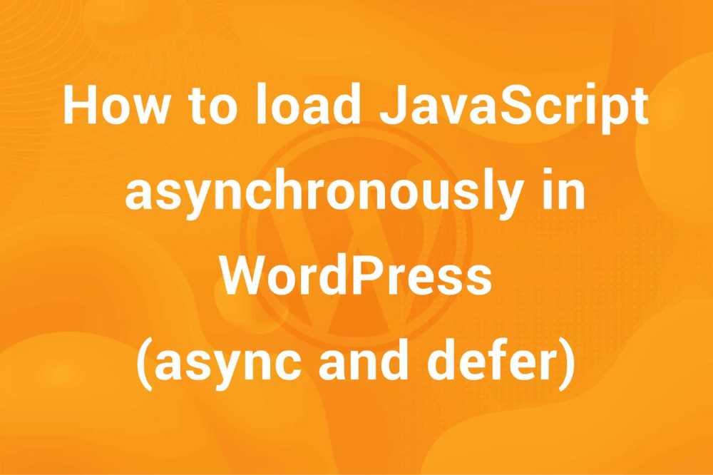 Load Javascript Asynchronously in WordPress using async/defer