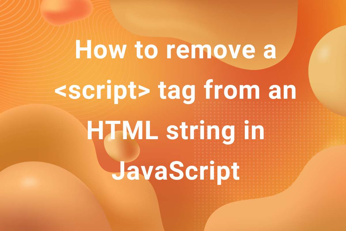 How to Remove a script Tag from HTML String in JavaScript